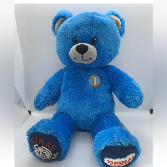 Build A Bear Thomas The Tank Engine Plush Soft Toy Used Condition Eye Damage - Picture 8 of 16
